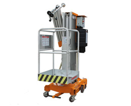 可進電梯手動單桅桿式高空作業平臺